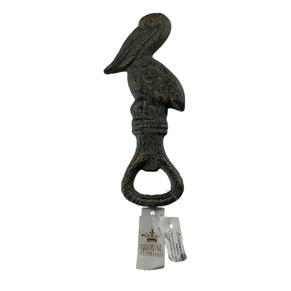 The Royal Standard Pelican Bottle Opener‎ Cast Iron Rustic Coastal Barware NEW